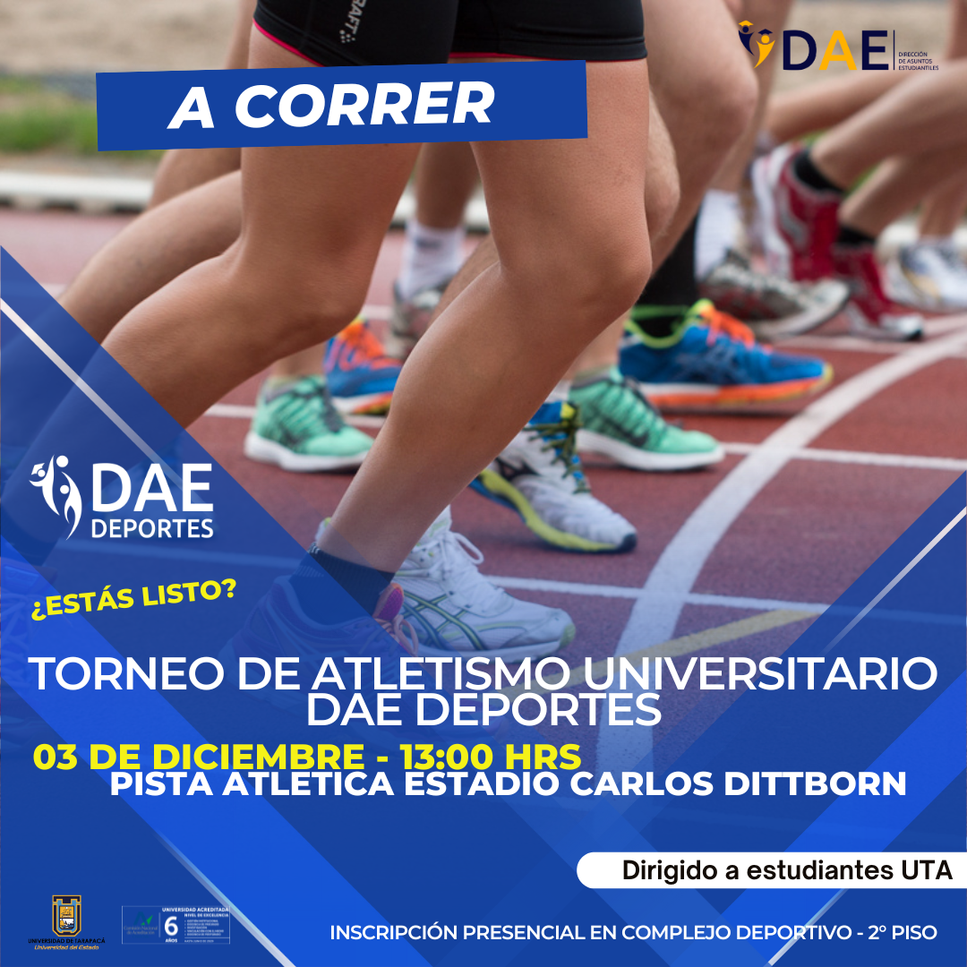 ¡Prepárate para el gran Torneo de Atletismo DAE Deportes 2024!