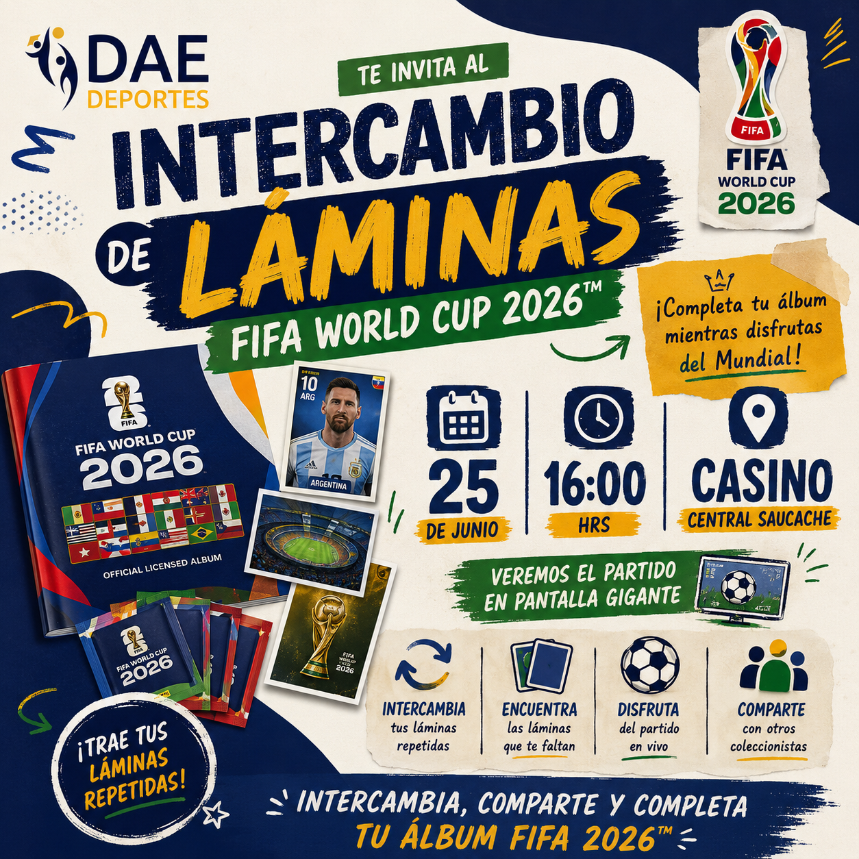 Intercambio de laminas Fifa World Cup 2026